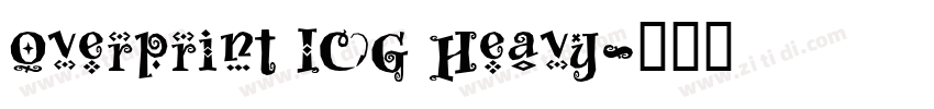 Overprint ICG Heavy字体转换